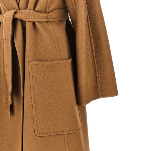 Max Mara Oversized cashmere coat with belt