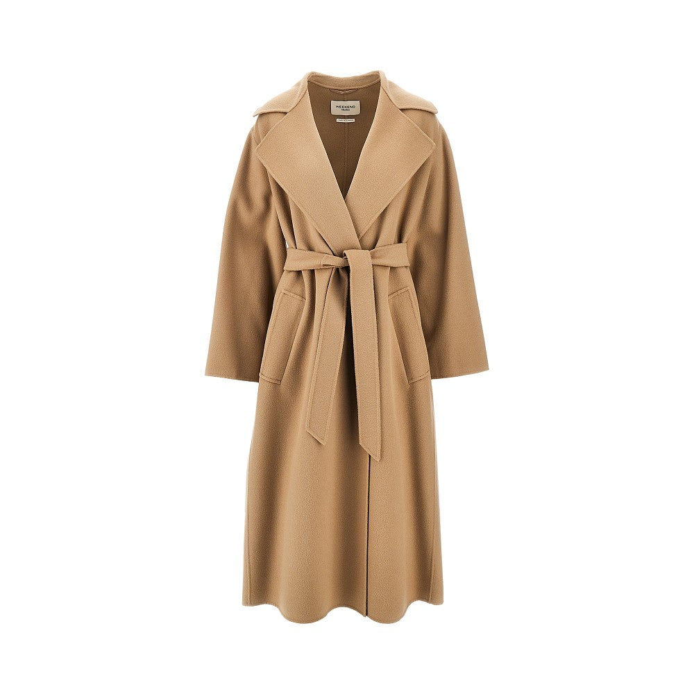 Weekend Max Mara Midi cloth coat with belt