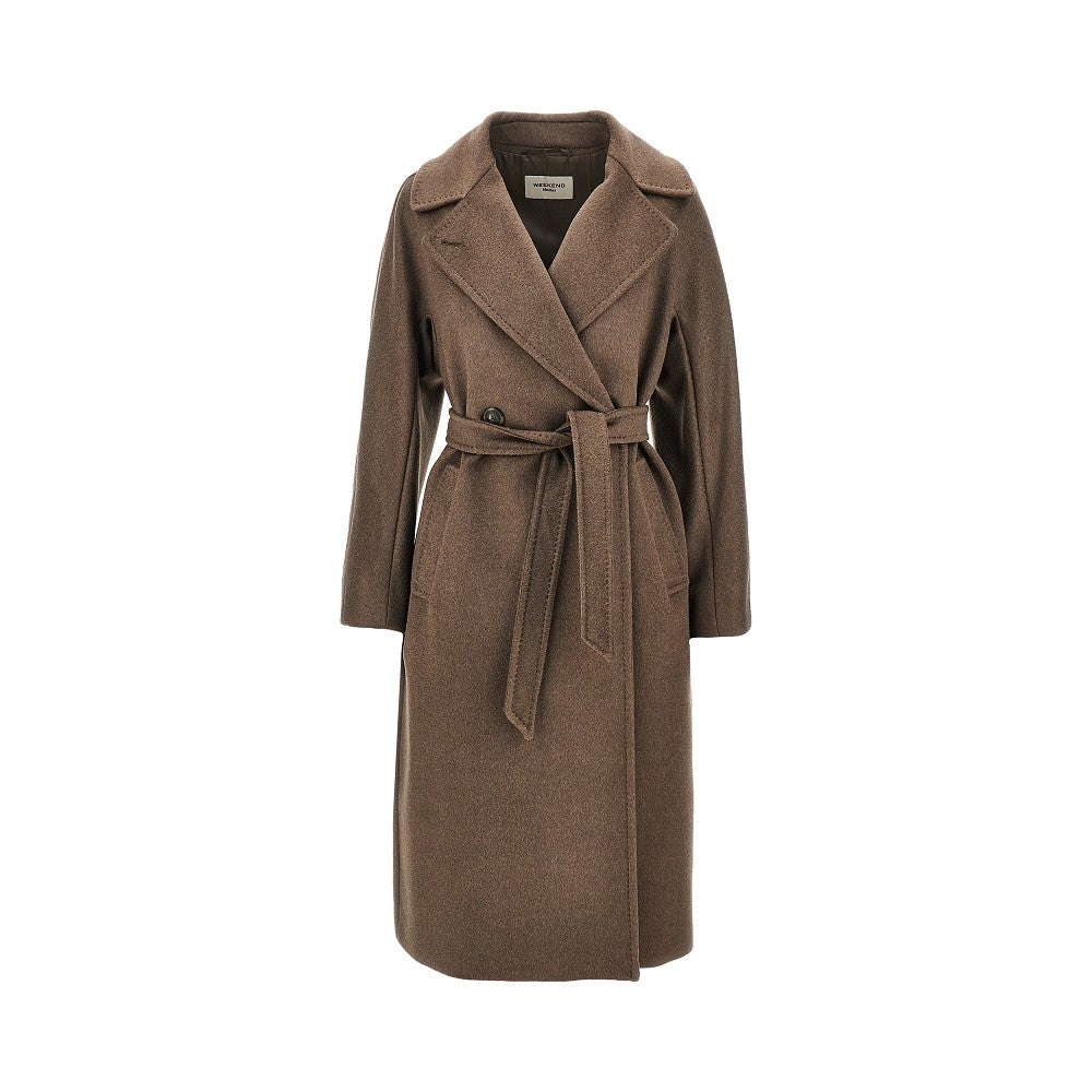 Weekend Max Mara Midi cloth coat with belt