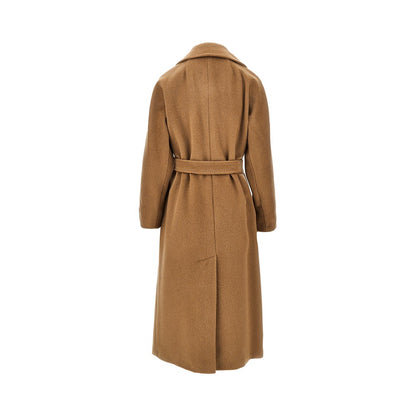 Weekend Max Mara Wool-blend robe coat with belt