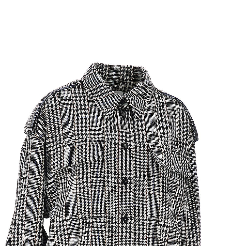 STELLA MCCARTNEY Prince of Wales wool overshirt