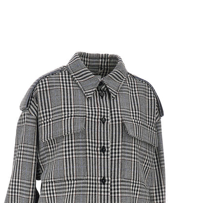 STELLA MCCARTNEY Prince of Wales wool overshirt
