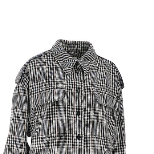 STELLA MCCARTNEY Prince of Wales wool overshirt
