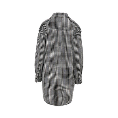 STELLA MCCARTNEY Prince of Wales wool overshirt