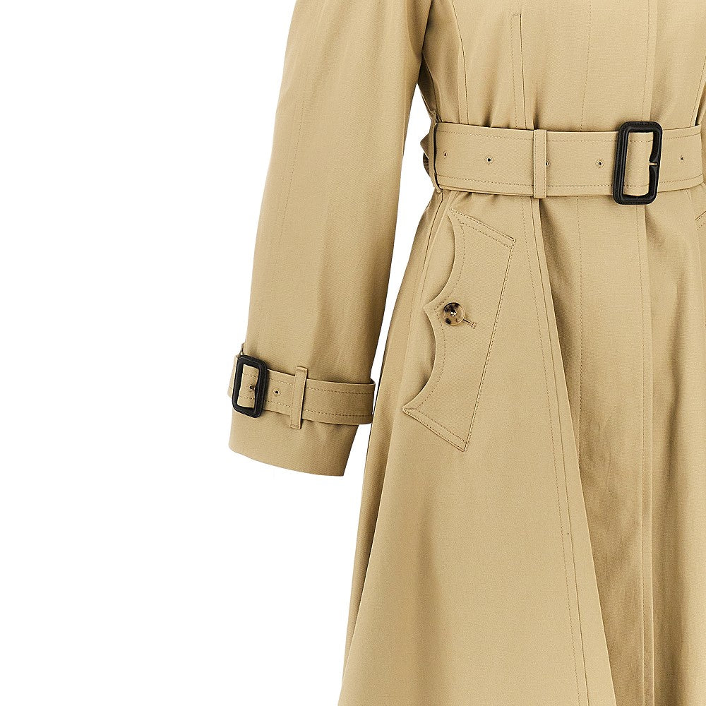 BURBERRY Gabardine fit-and-flare Ellingham car coat