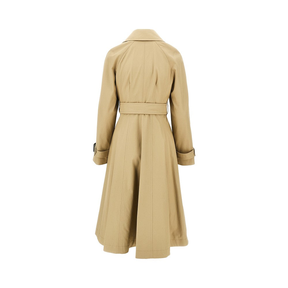 BURBERRY Gabardine fit-and-flare Ellingham car coat