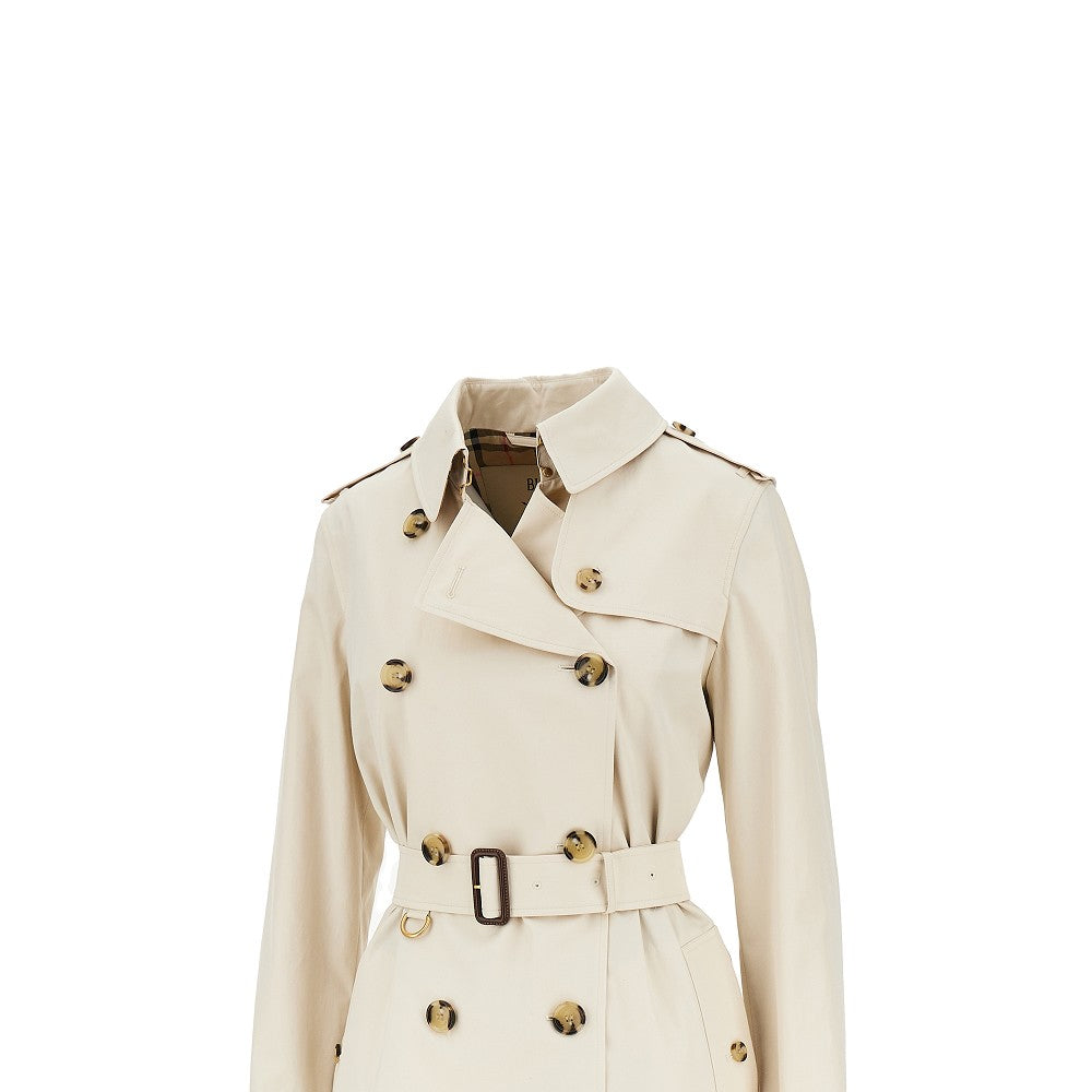 BURBERRY Gabardine medium 'Kensington' trench coat