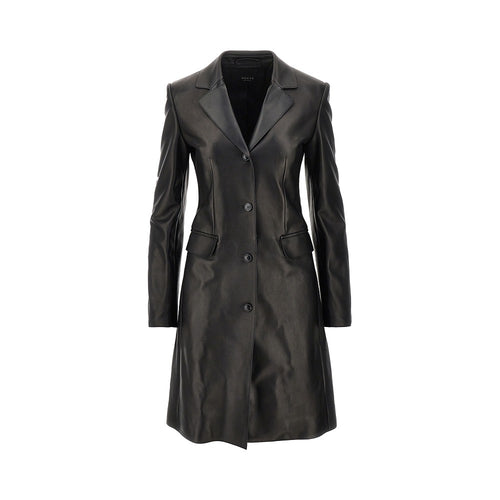 GUCCI Nappa leather single-breasted coat