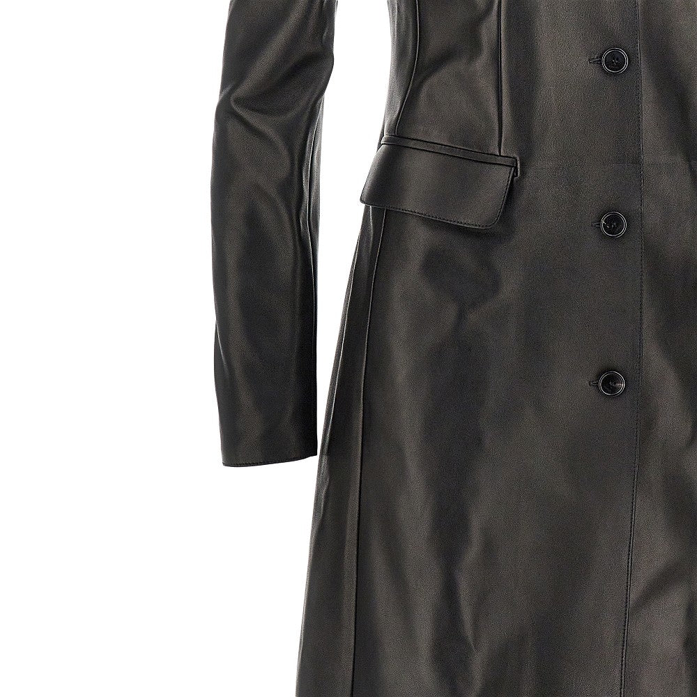 GUCCI Nappa leather single-breasted coat