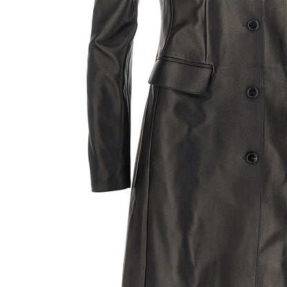 GUCCI Nappa leather single-breasted coat