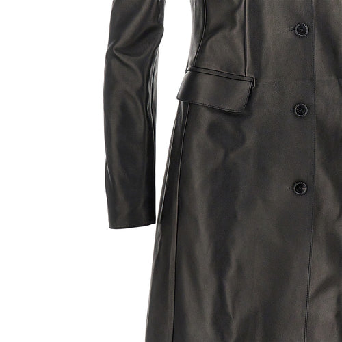 GUCCI Nappa leather single-breasted coat