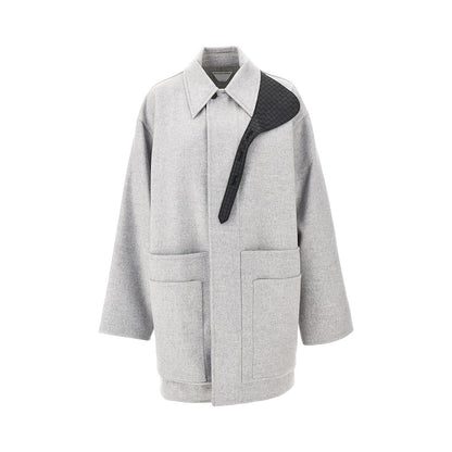 Bottega Veneta Double coat with Intrecciato leather strap