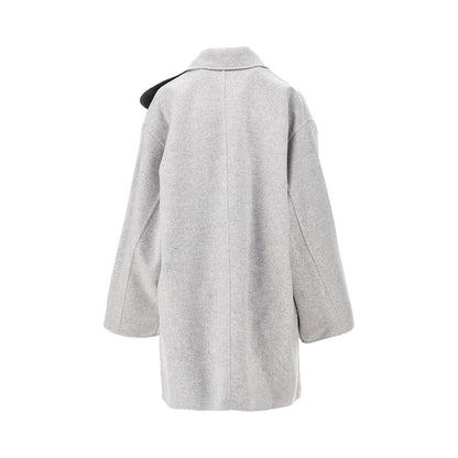 Bottega Veneta Double coat with Intrecciato leather strap