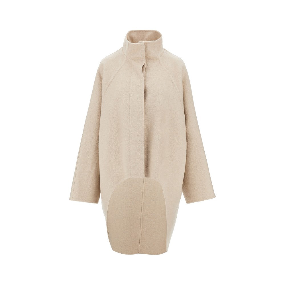 ALAIA Cashmere asymmetrical coat