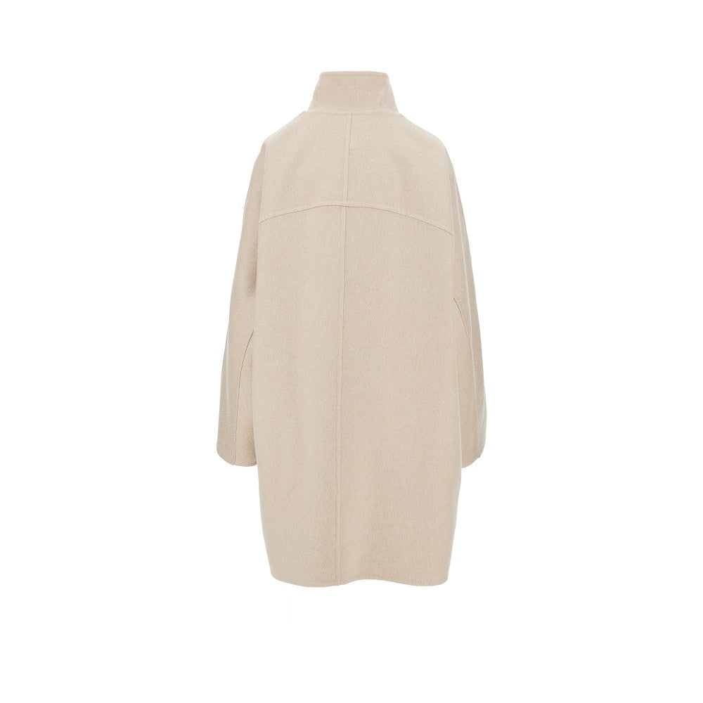 ALAIA Cashmere asymmetrical coat