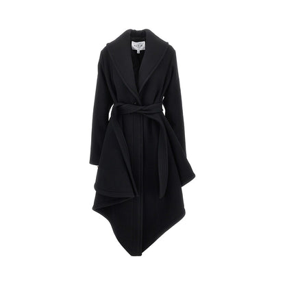 ALAIA Wool robe coat with belt