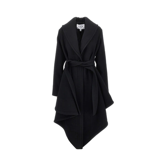 ALAIA Wool robe coat with belt