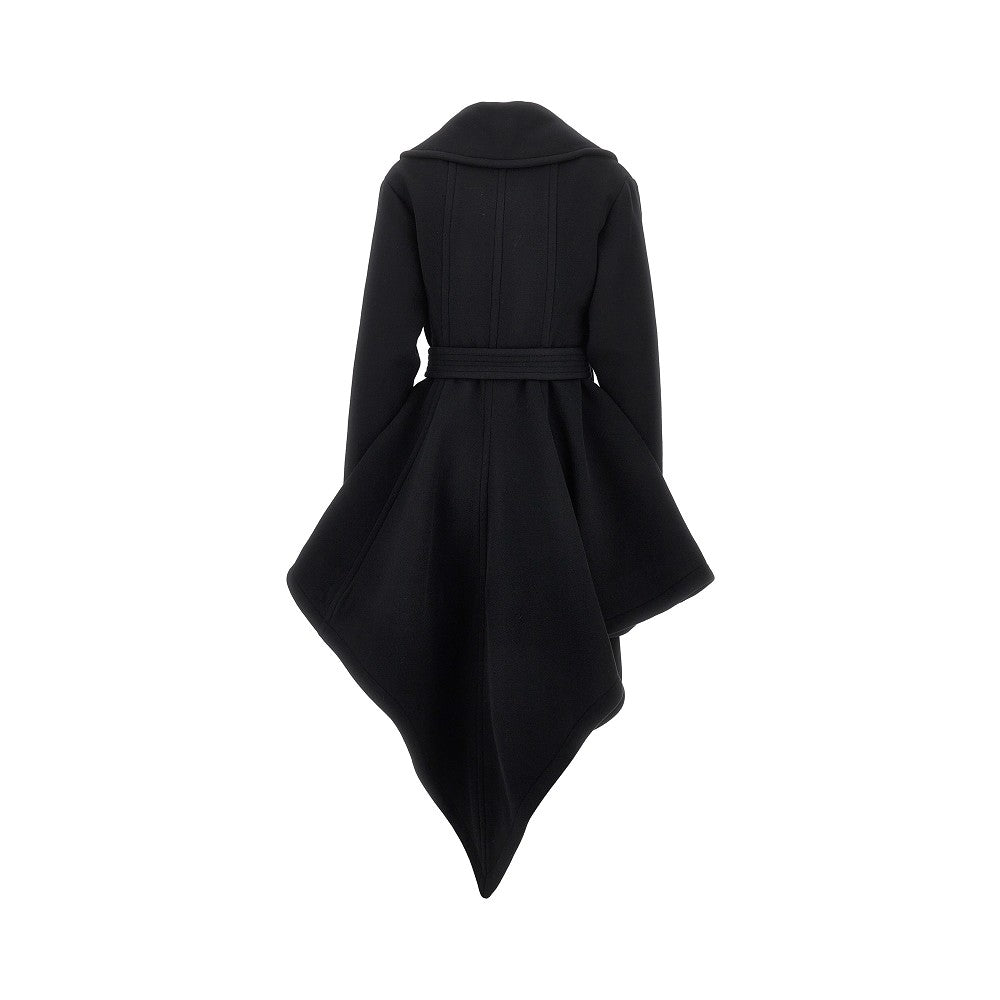 ALAIA Wool robe coat with belt