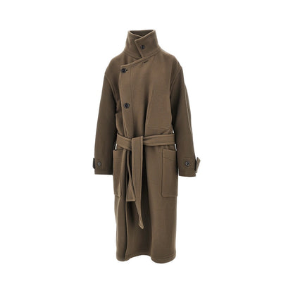 Lemaire Wool belted long coat