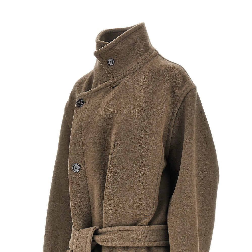Lemaire Wool belted long coat