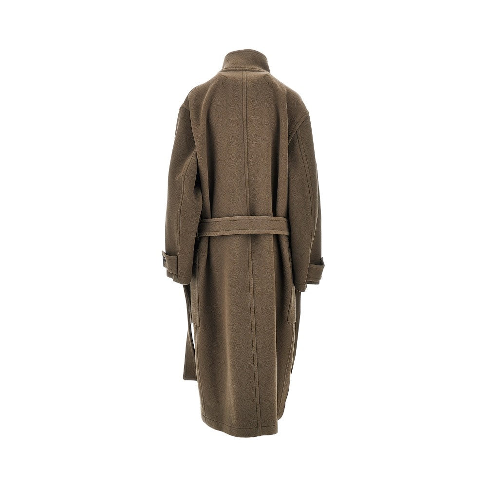 Lemaire Wool belted long coat