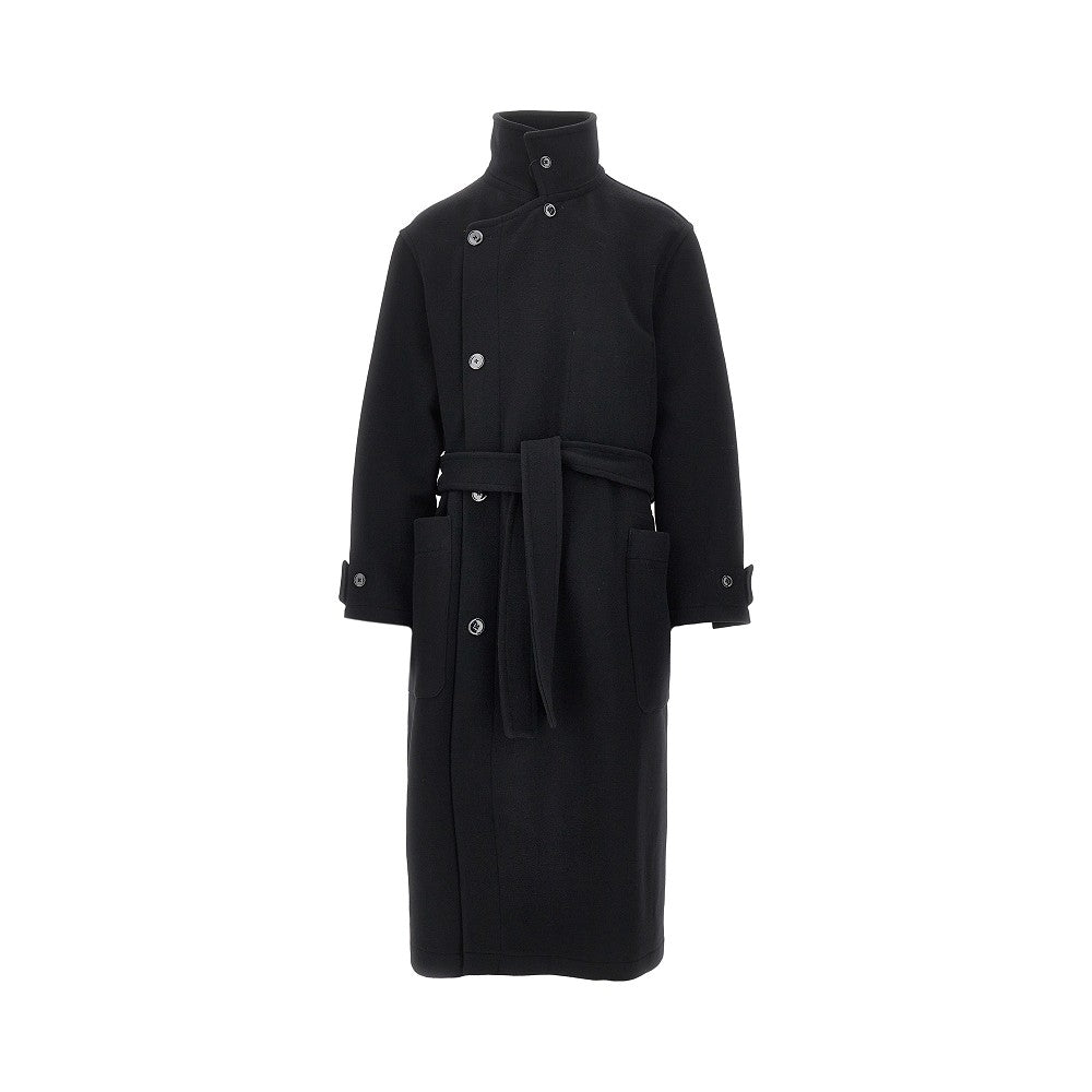 Lemaire Wool belted long coat