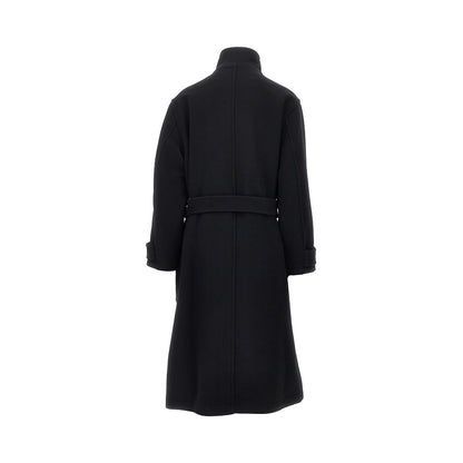 Lemaire Wool belted long coat
