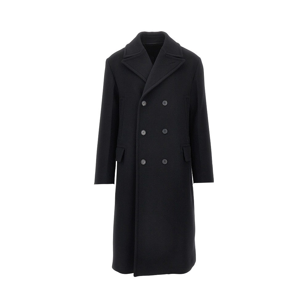 Fendi Wool and angora double-breasted coat