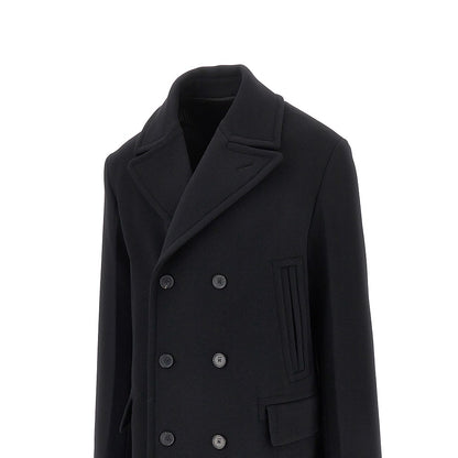 Fendi Wool and angora double-breasted coat