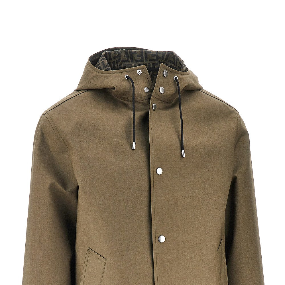 Fendi Cotton-blend hooded coat