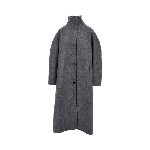 JIL SANDER Double wool oversized coat