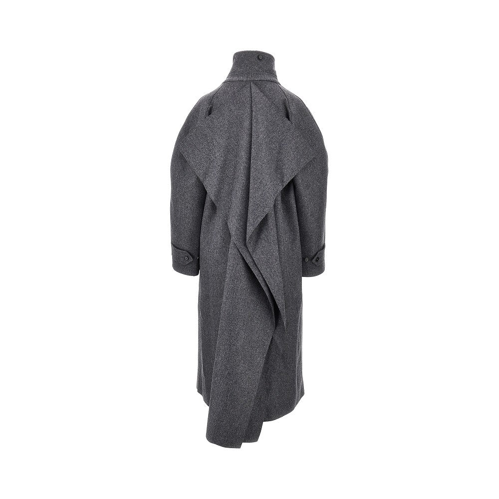 JIL SANDER Double wool oversized coat