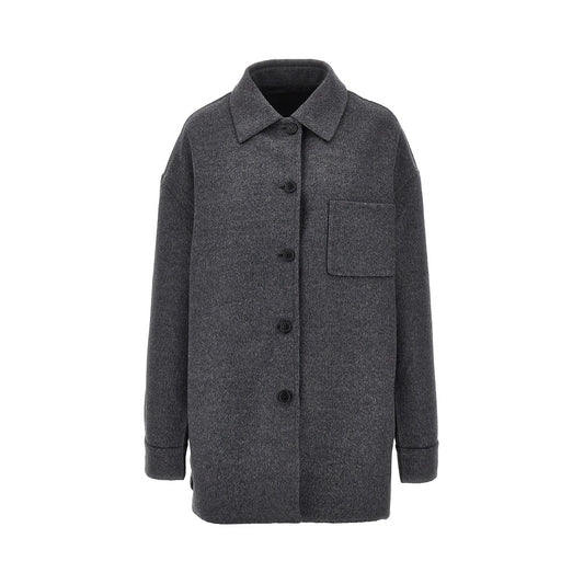 PRADA Cashwool and Re-Nylon reversible overshirt
