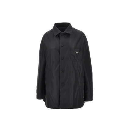 PRADA Cashwool and Re-Nylon reversible overshirt