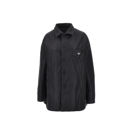 PRADA Cashwool and Re-Nylon reversible overshirt