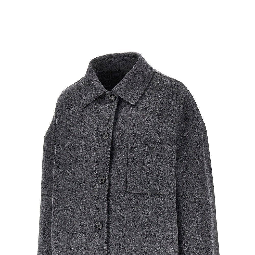 PRADA Cashwool and Re-Nylon reversible overshirt