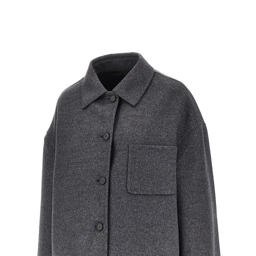 PRADA Cashwool and Re-Nylon reversible overshirt