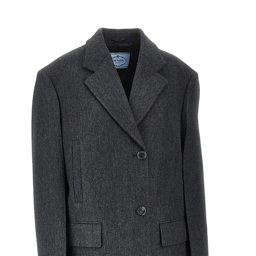 Prada Wool double single-breasted coat