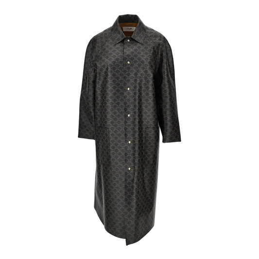 Celine Triomphe coated fabric coat