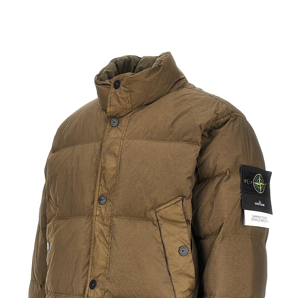 STONE ISLAND Garment Dyed Crinkle Reps Ny down jacket