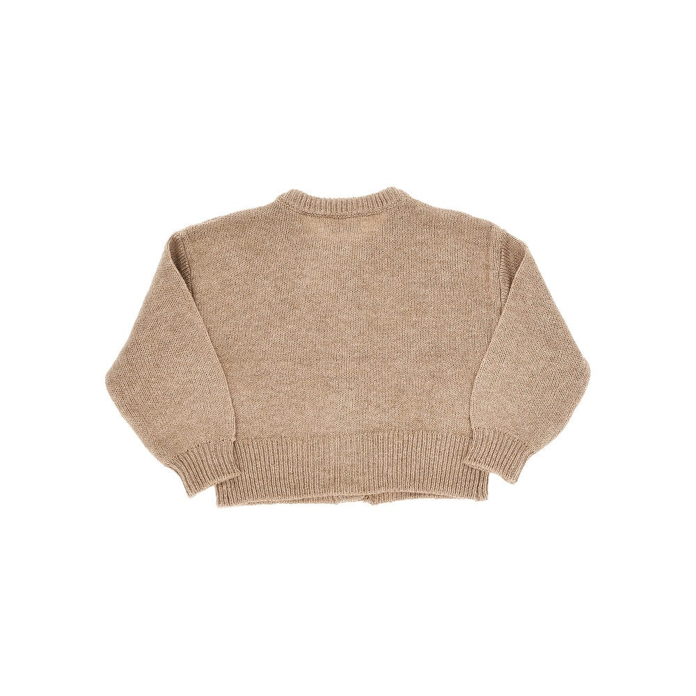 Mayoral Cotton-blend cardigan with flowers