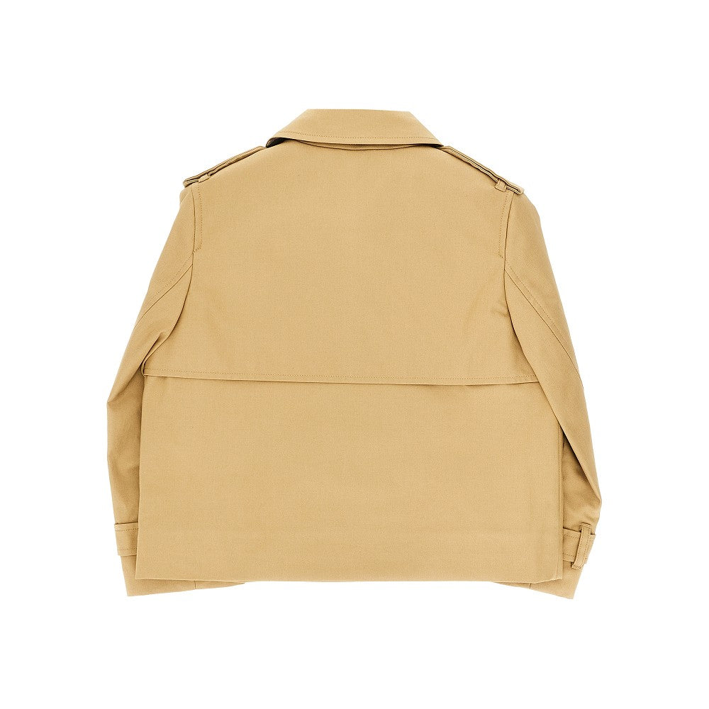 BURBERRY Cotton twill short trench coat