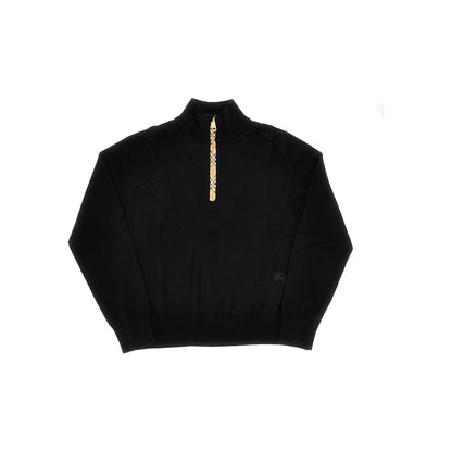 BURBERRY Half-zip wool sweater