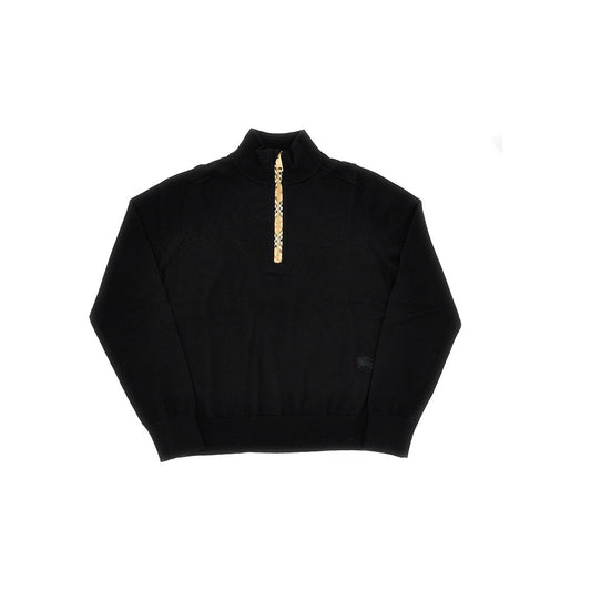 BURBERRY Half-zip wool sweater
