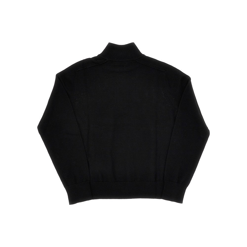 BURBERRY Half-zip wool sweater