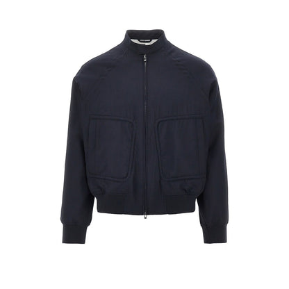EMPORIO ARMANI Light wool bomber jacket