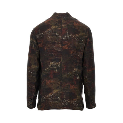 EMPORIO ARMANI Cupro twill jacket