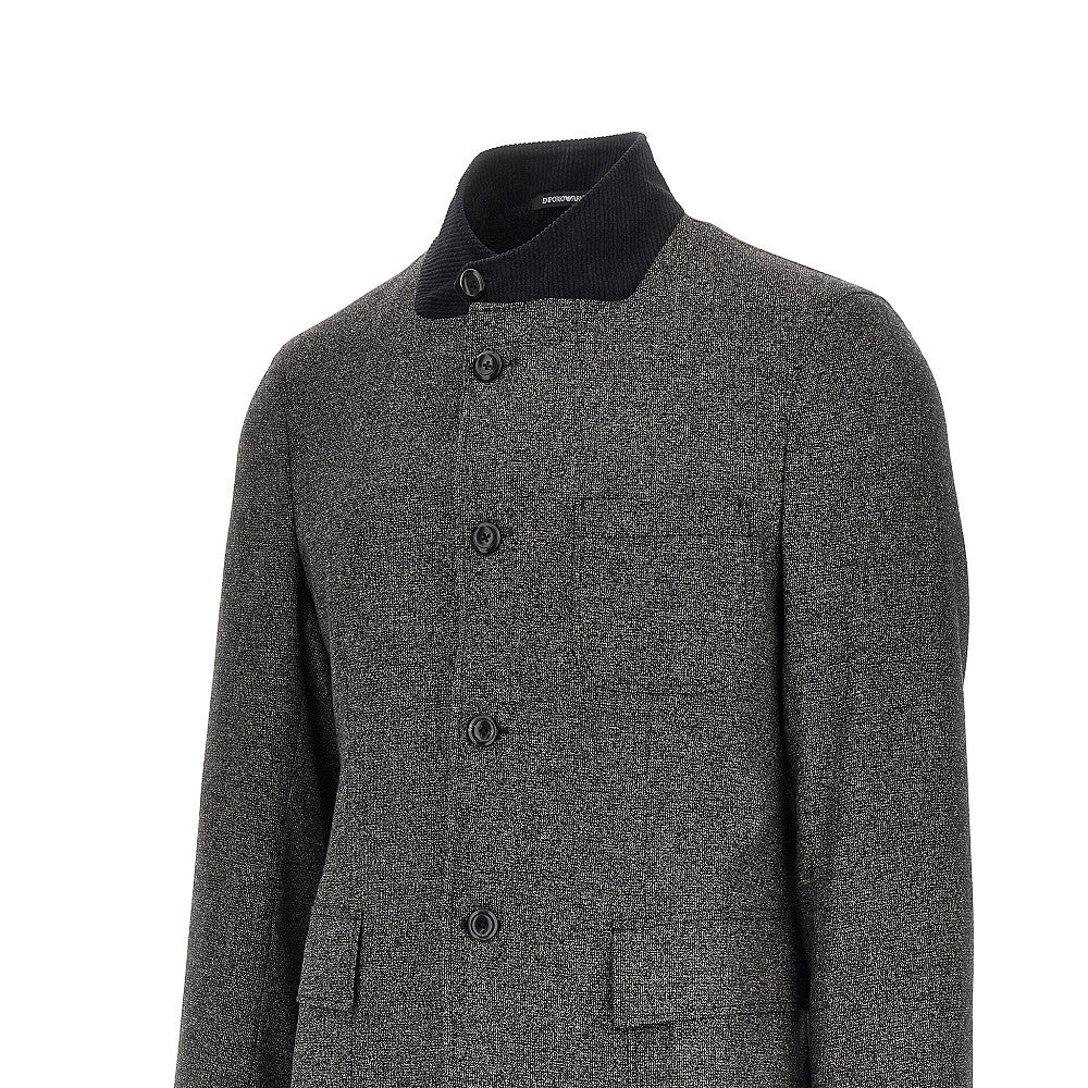 EMPORIO ARMANI Mouliné kniited jacket