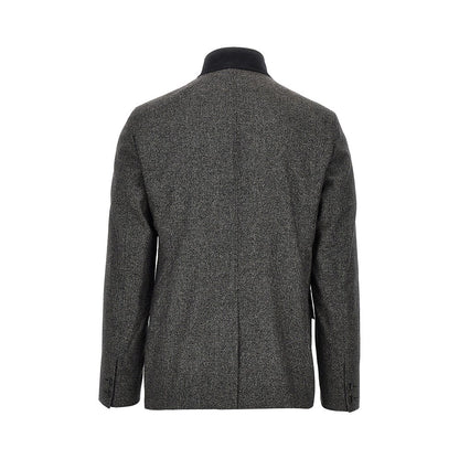 EMPORIO ARMANI Mouliné kniited jacket