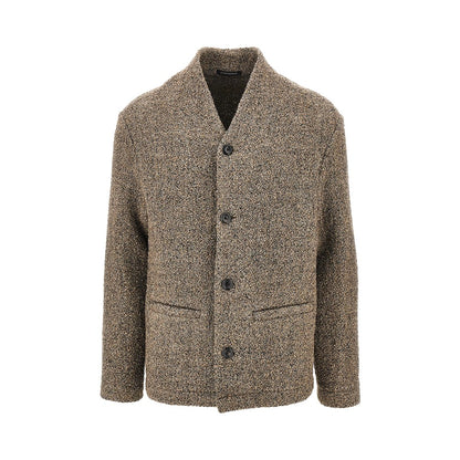 EMPORIO ARMANI Bouclé wool-blend jacket